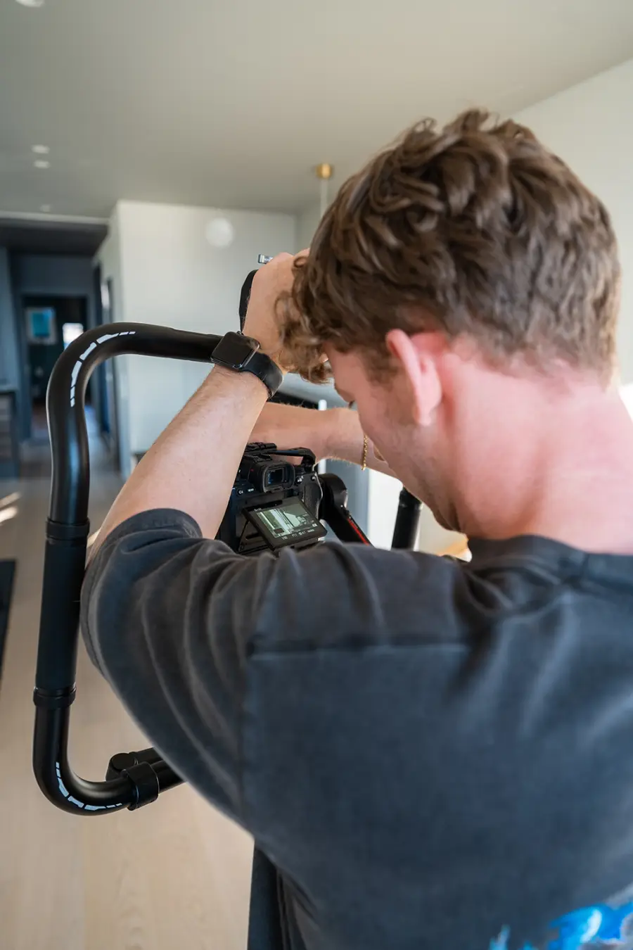 Filmteamet vårt i arbeid
